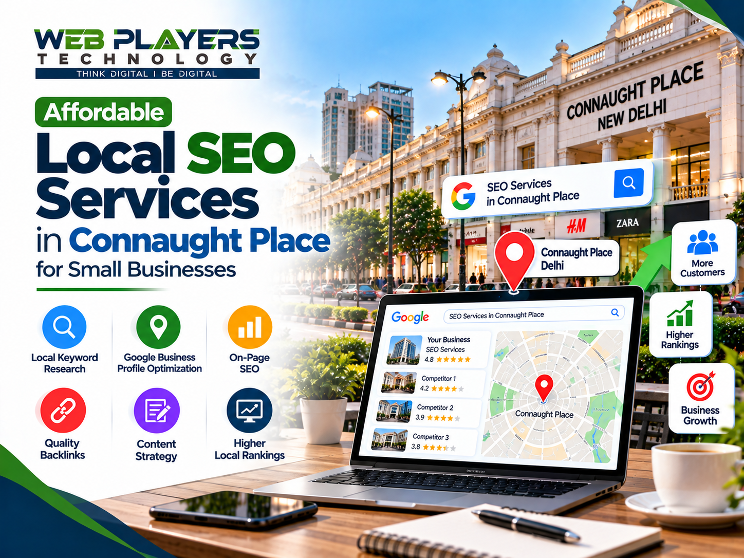 Affordable Local SEO Services in Connaught Place Delhi for Small Businesses