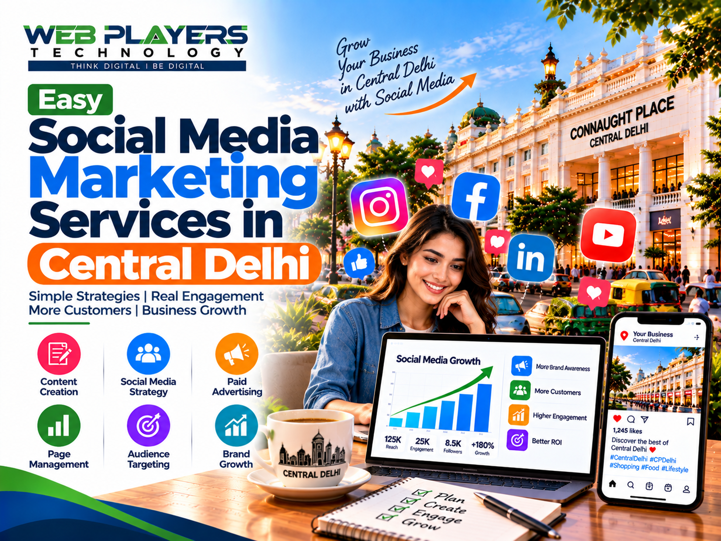 Easy Social Media Marketing Services in Central Delhi for Small Businesses