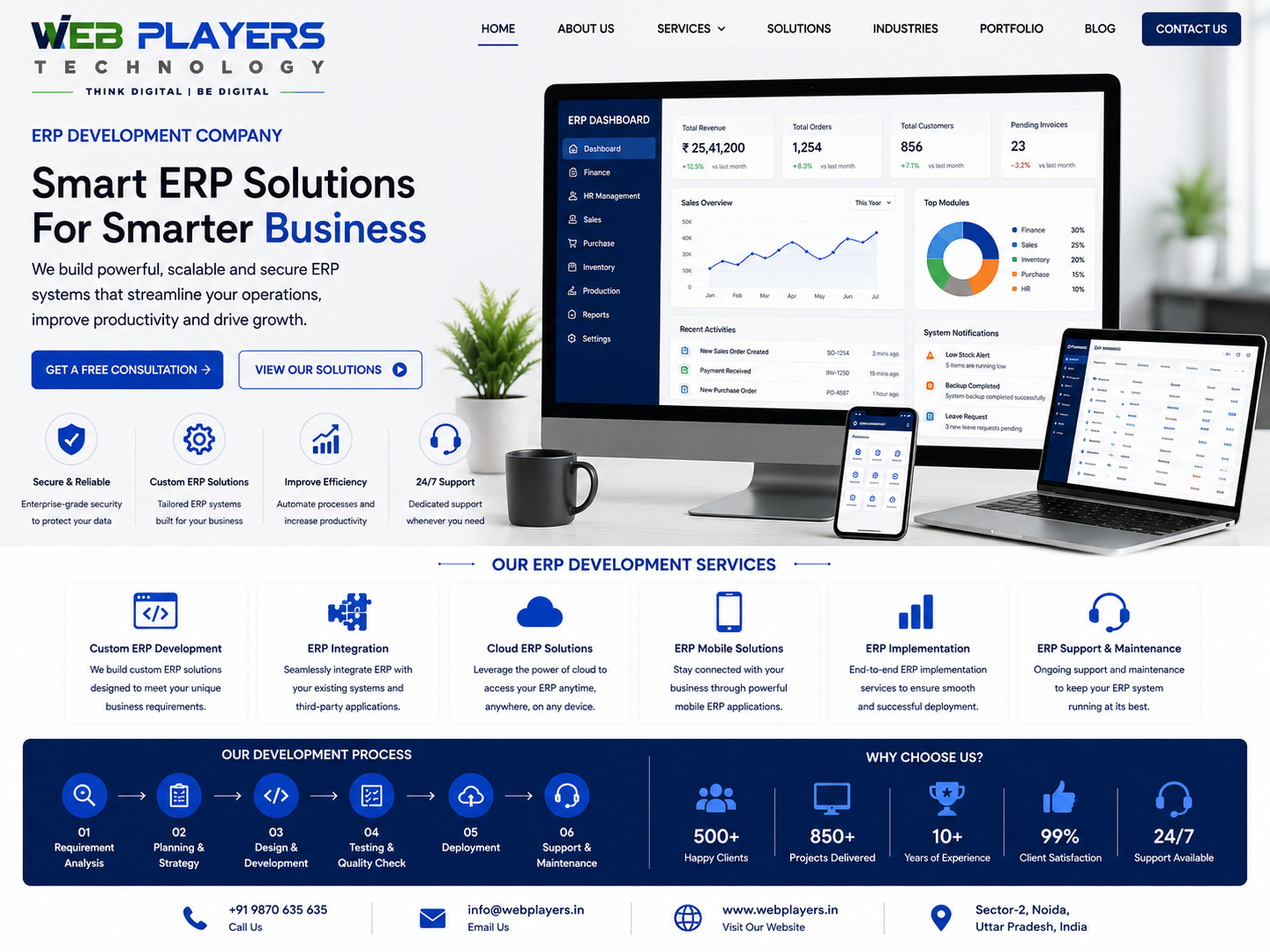 Trusted ERP Development Company in Noida Custom ERP Software Development