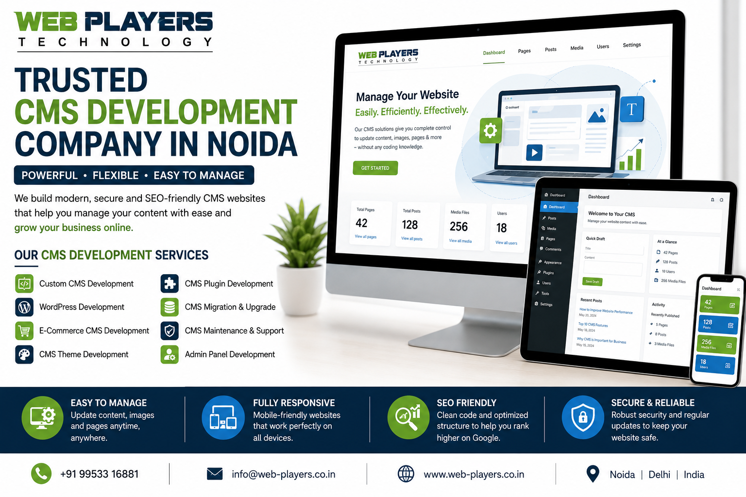 Trusted CMS Development Company in Noida Professional CMS Development Services