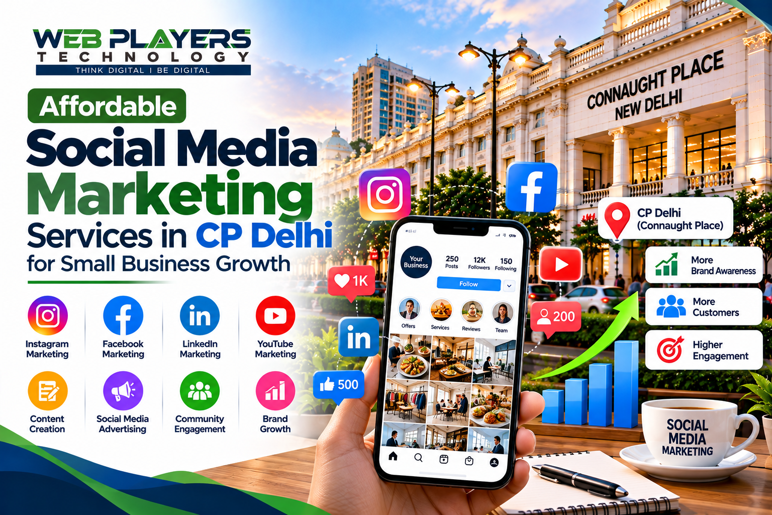 Affordable Social Media Marketing Services in CP Delhi for Small Business Growth