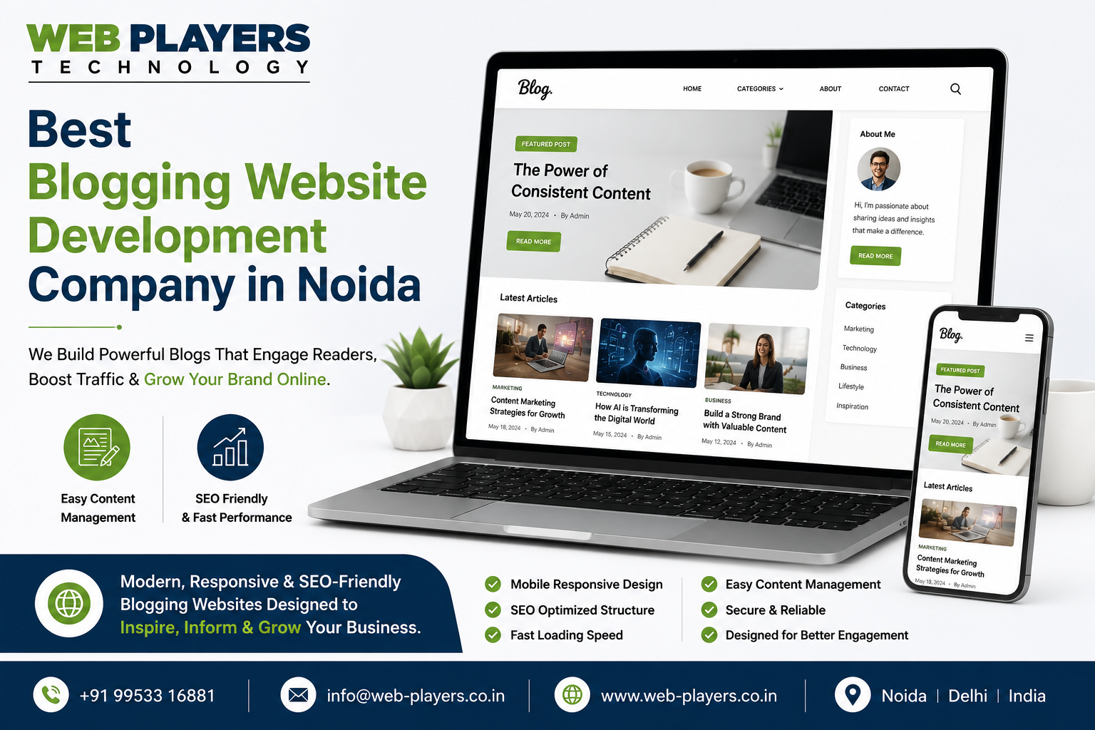 Best Blogging Website Development Company in Noida