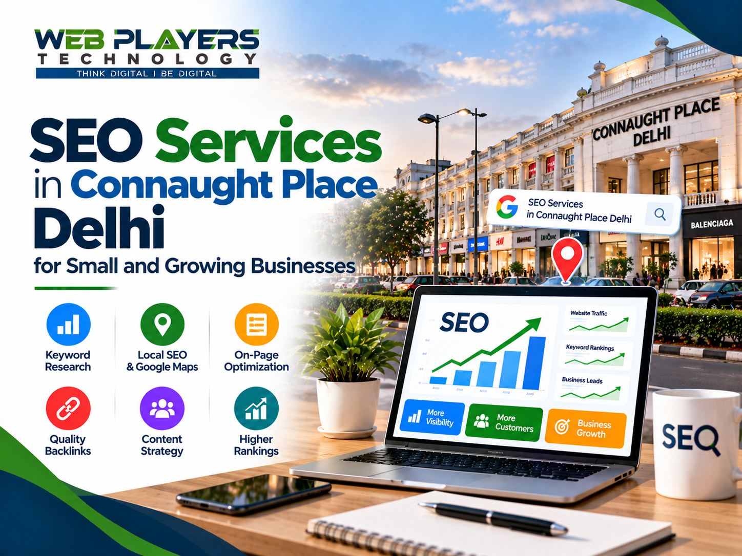 SEO Services in Connaught Place Delhi for Small and Growing Businesses