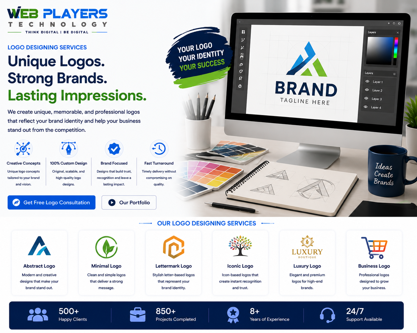 Trusted Logo Designing Company in Connaught Place Delhi Professional Logo Design Services