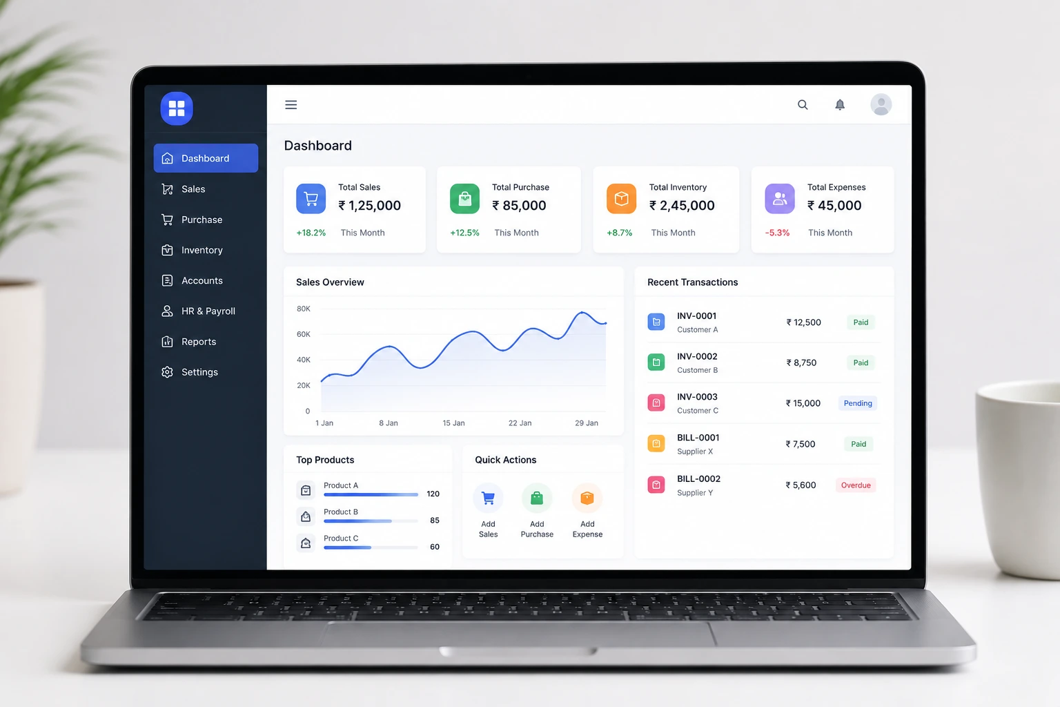 Simple ERP Software